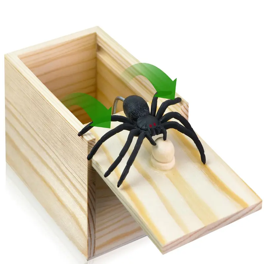 Durable Wooden Spider Prank Box, 1 Piece Handcrafted Money Surprise Box, Novelty & Gag Toy for Adults, Prank Gifts, Holiday Gift Gift, Birthday Gift, Creative Prank Gift