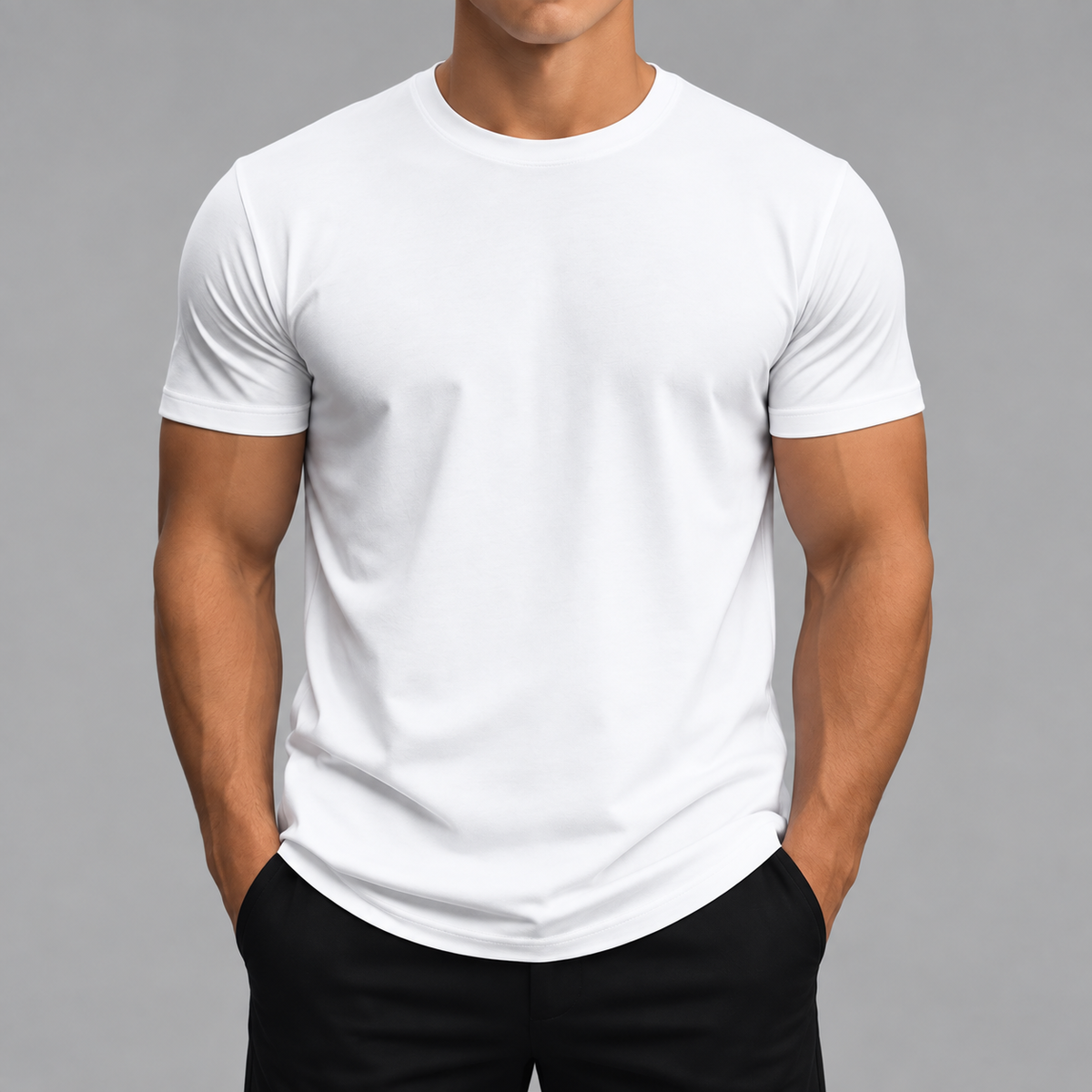 5-Pack Classic Crew Neck T-Shirts – 100% Cotton Everyday Basics