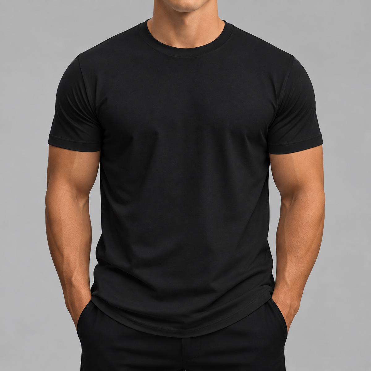 5-Pack Classic Crew Neck T-Shirts – 100% Cotton Everyday Basics