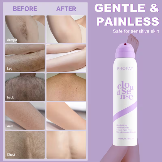 Bikini Pain-Free Hair Removal Cream for Sensitive Skin, Hypoallergenic Formula-Gentle & Fast-Acting Depilatory with Citrus Scent, Aloe & Hyaluronic Acid for Soothing Care, Suitable for Men & Women,backtoschool